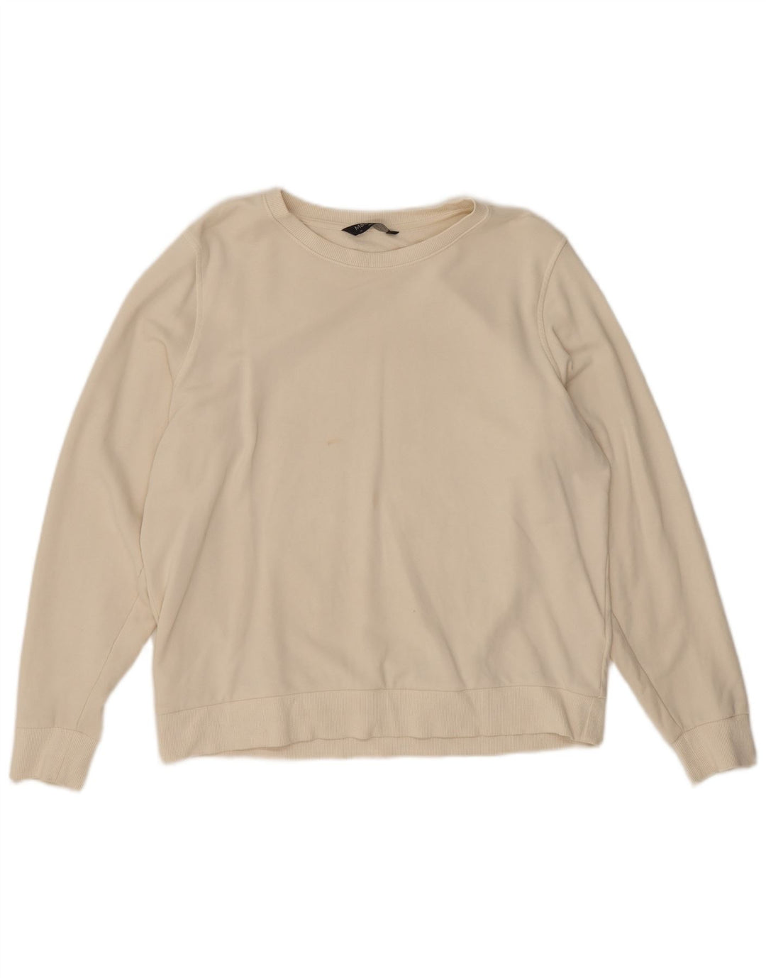 Marks & Spencer Sweat-shirt pour femme en coton blanc cassé UK 16