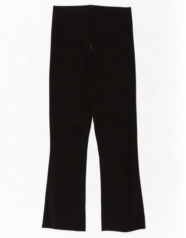 Pantalon court Bootcut Femme Zara Petit W26 L26 Noir Viscose