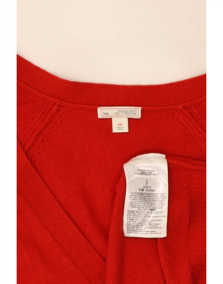 Gap Cardigan surdimensionné pour femme UK 10 Petit nylon rouge