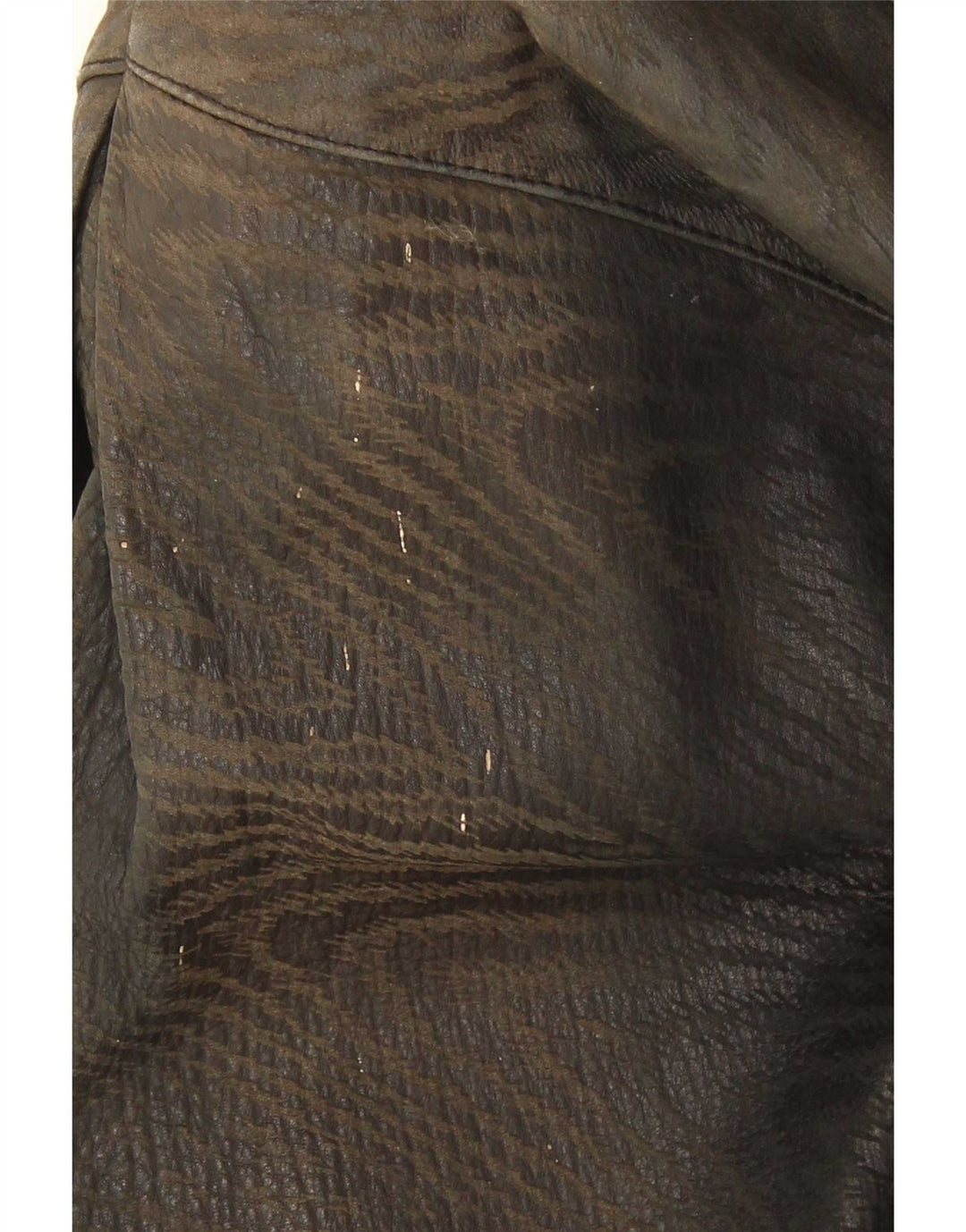 veste en cuir femme vintage UK 18 XL Noir