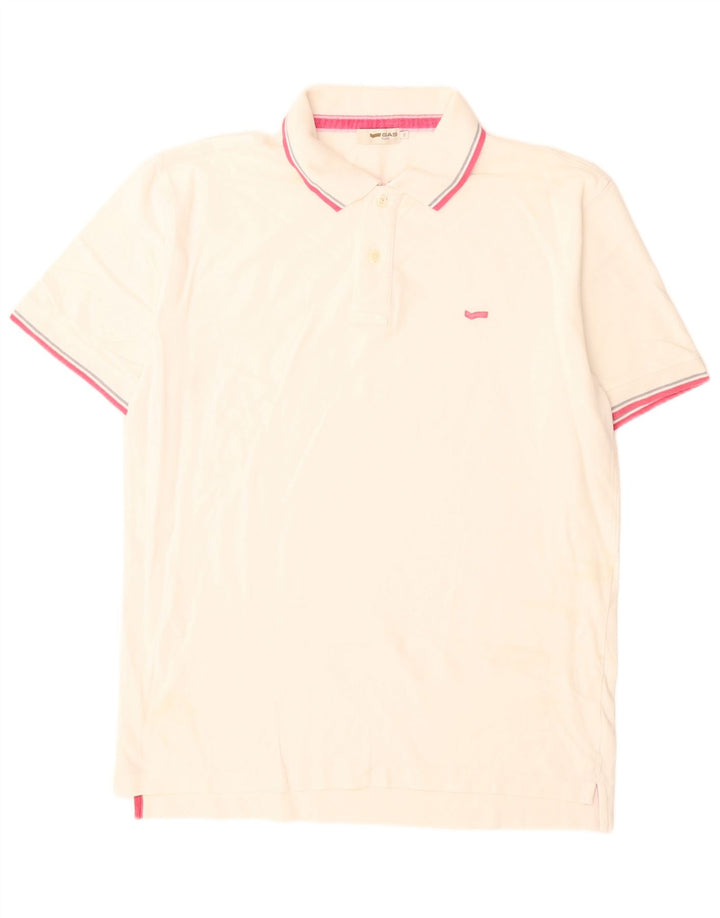 Gas Polo Homme XL Blanc Coton