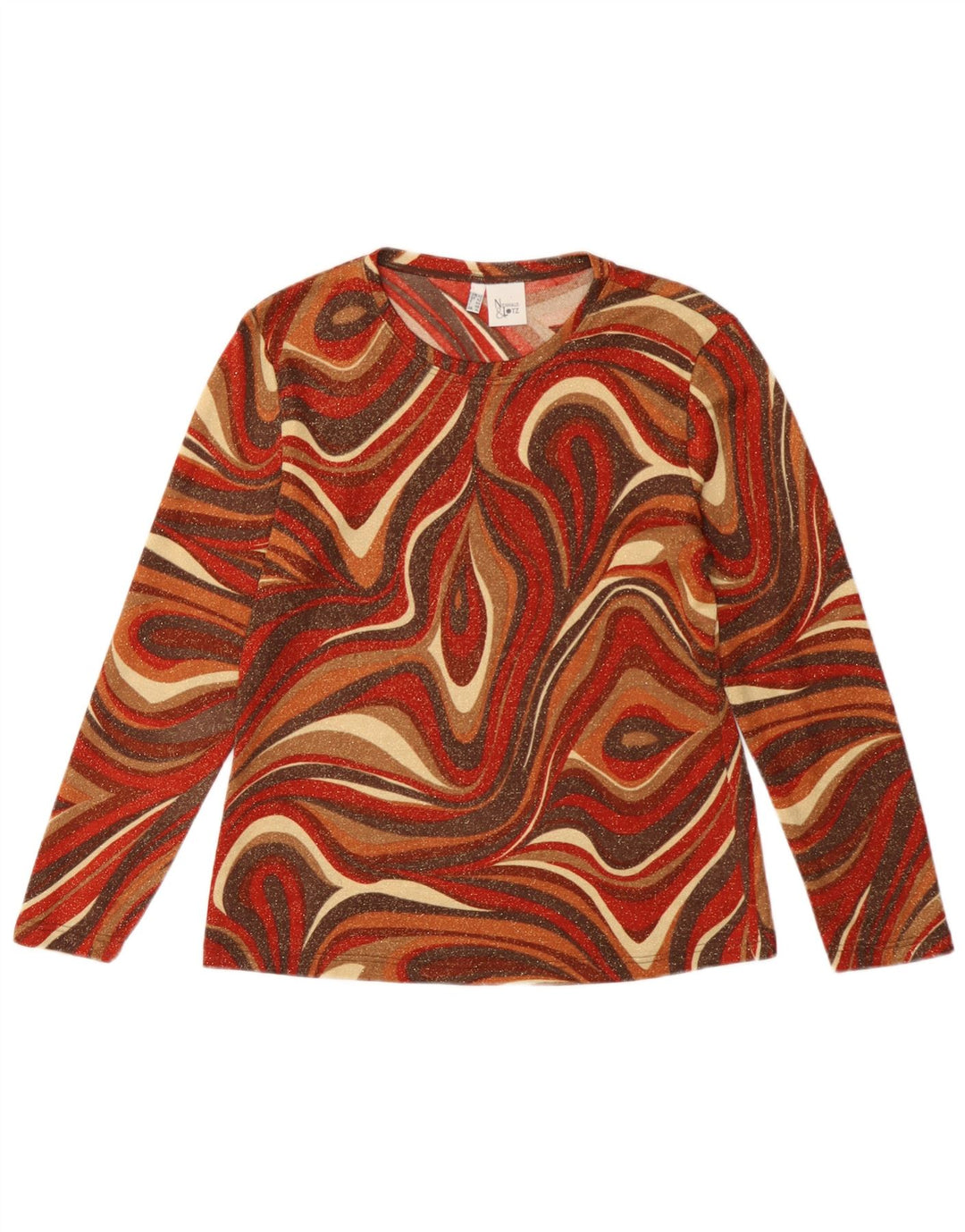 Nienhaus Haut à manches longues pour femme UK 44 Medium Multicolore Géométrique