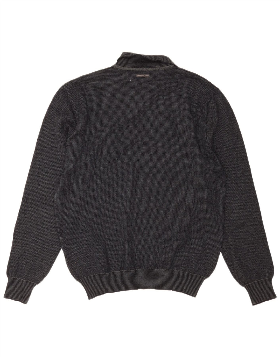 Marlboro Classics Pull à col polo pour homme Grande laine grise