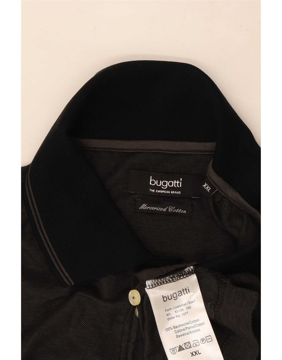 Bugatti Polo Homme 2XL Noir Coton