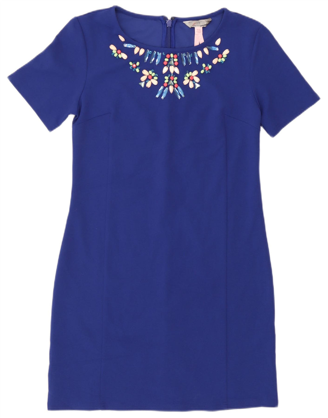 Lipsy Robe fourreau pour femme UK 10 Petit Bleu Polyester