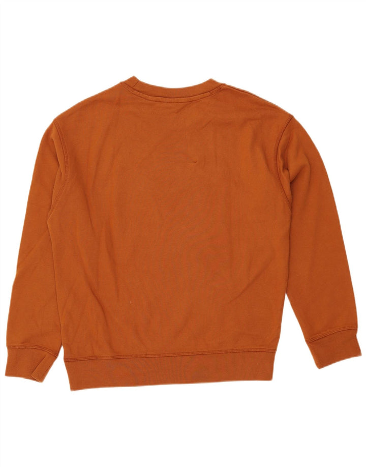 LEVI'S Sweat-shirt graphique surdimensionné pour femme UK 10 Petit coton marron