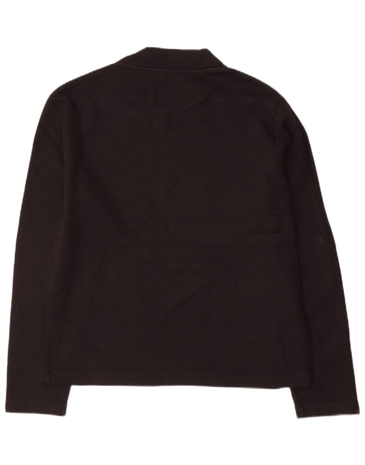 Cos Haut surdimensionné à manches longues pour femme UK 10 Small Viscose noire