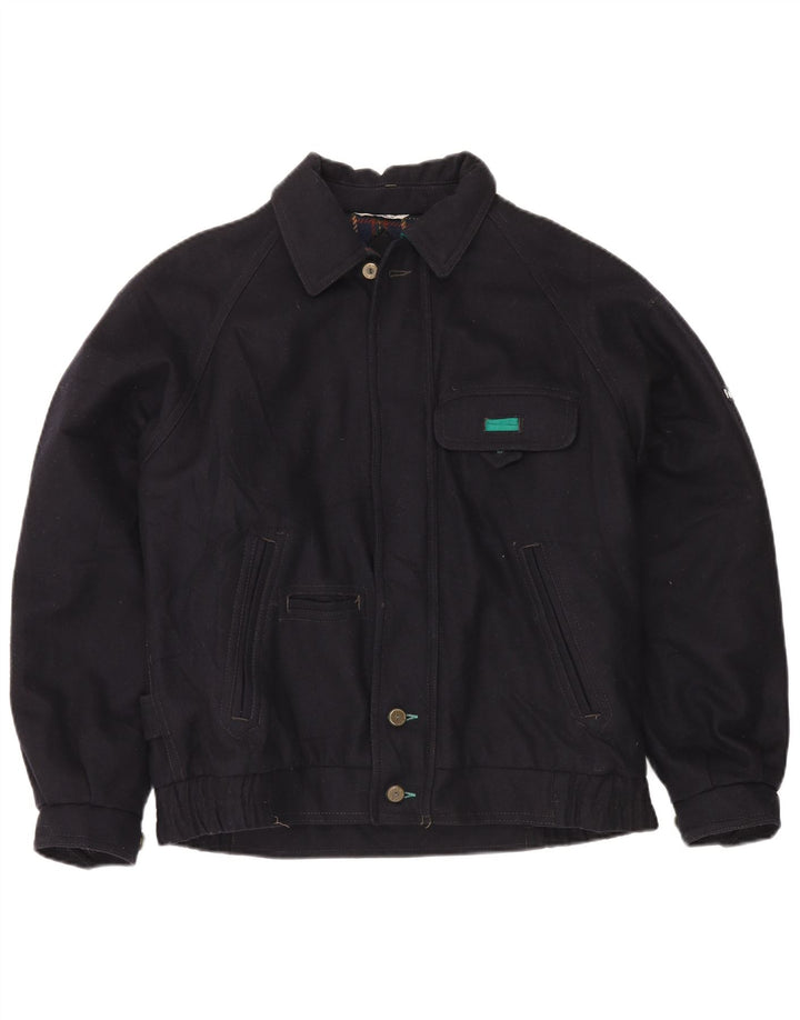 Faciba Veste Coupe-Vent Homme IT 48 Laine Bleu Marine Moyen