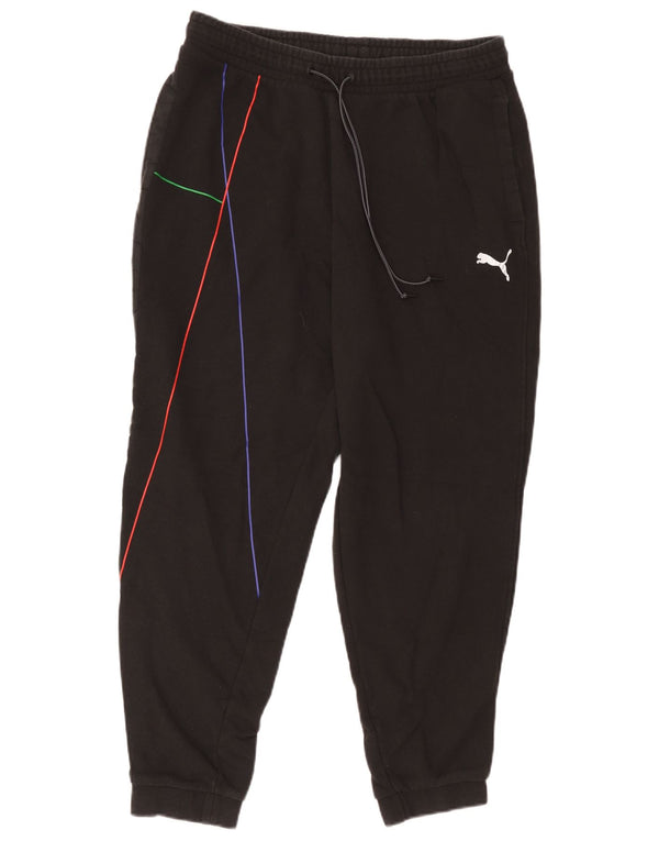 Puma Pantalon de survêtement pour homme en coton rayé noir Taille L