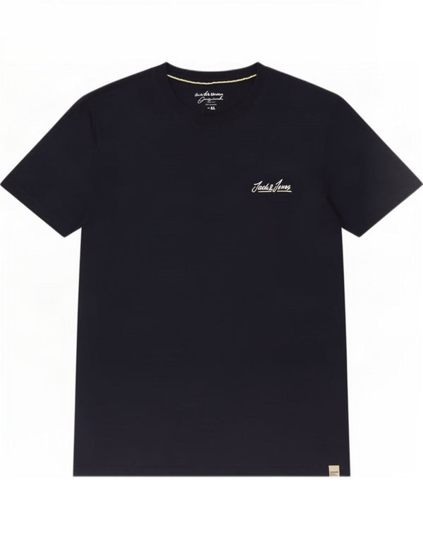 Jack & Jones T-Shirt Homme Top XL Bleu Marine Coton