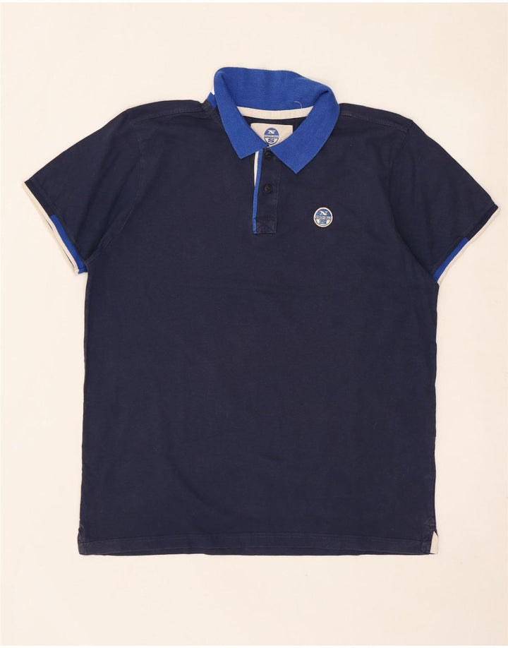 North Sails Polo Graphique Homme XL Bleu Marine Colorblock