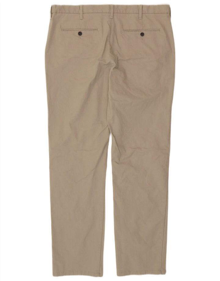 MARKS & SPENCER Pantalon Chino Droit Homme W38 L33 Coton Beige