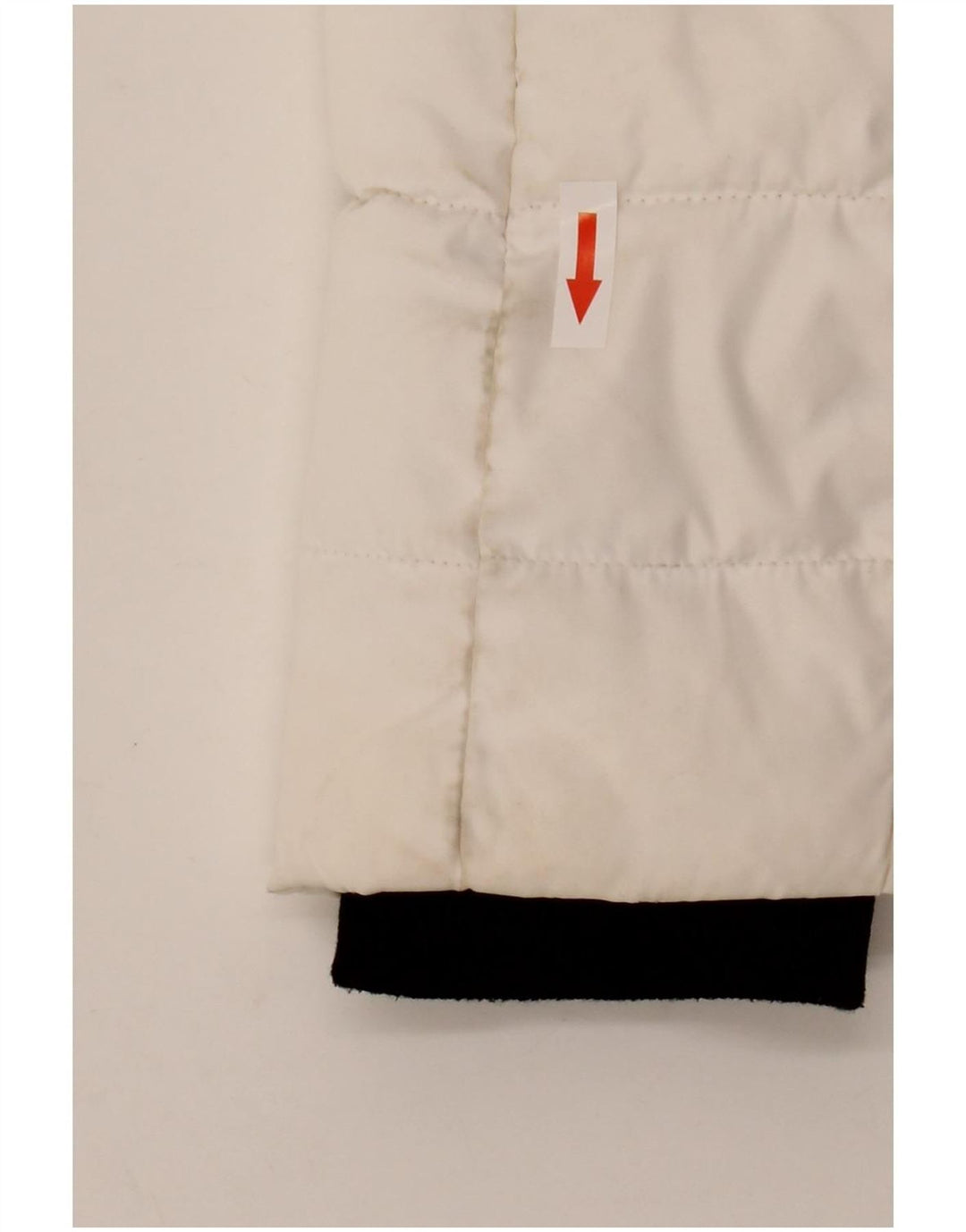 Superdry Veste matelassée à capuche pour femme UK 14 Large Blanc Polyester