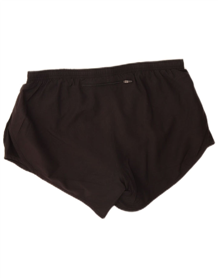 NIKE Short de sport Dri Fit pour femme UK 14 Large Noir Polyester