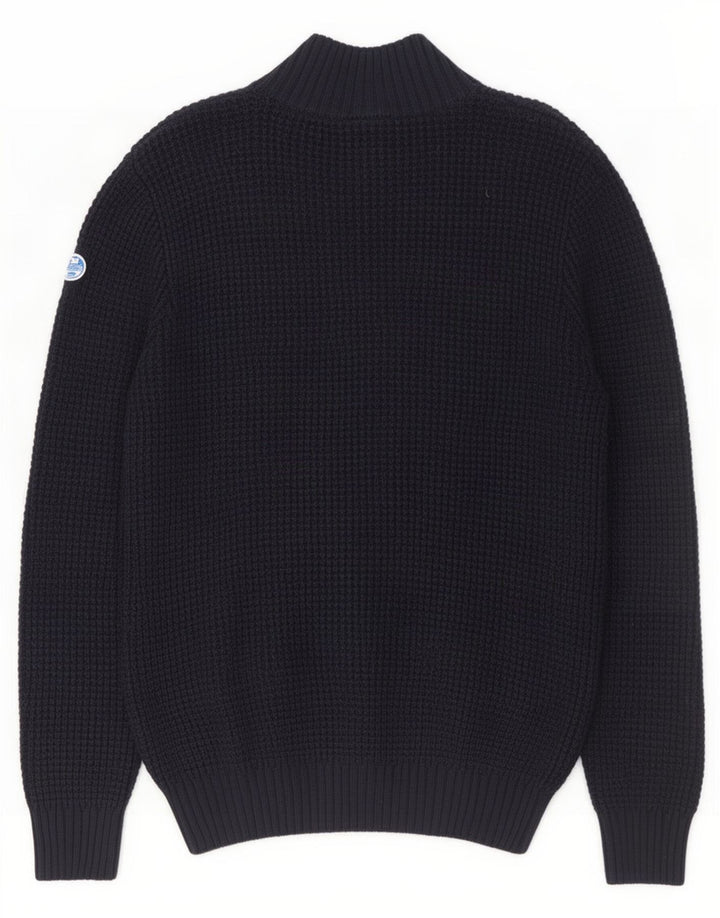 North Sails Pull Cardigan Homme Bleu Marine Moyen Coton
