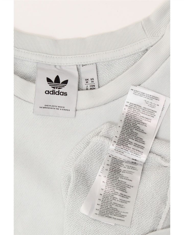 Adidas Sweat-Shirt Homme Bleu Moyen Coton