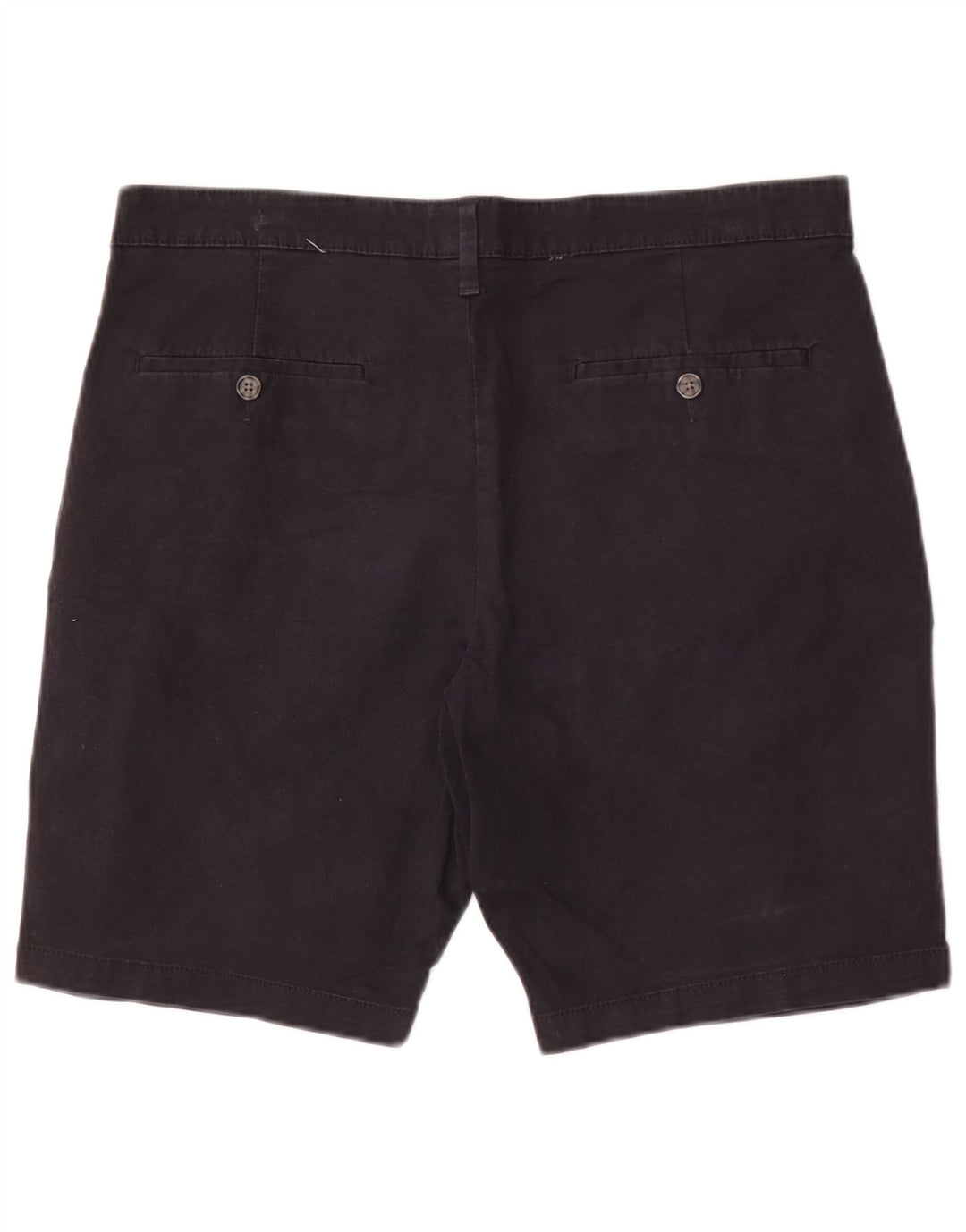 Marks & Spencer Short Chino Homme W34 Large Bleu Marine Coton