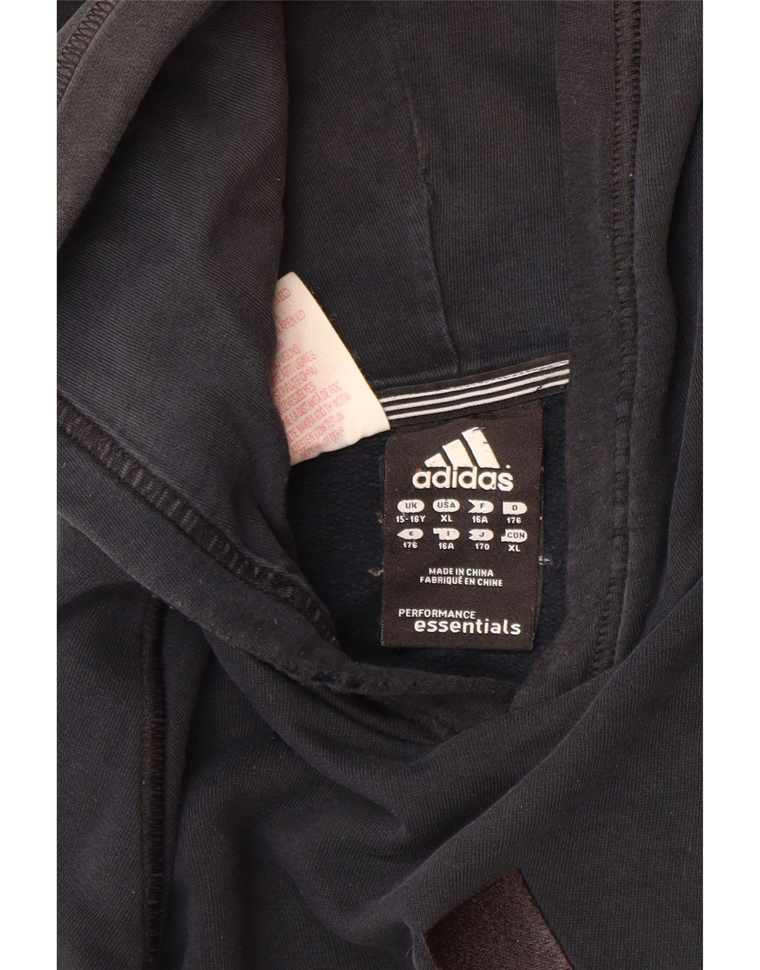 ADIDAS Pull à capuche graphique pour garçon 15-16 ans Noir