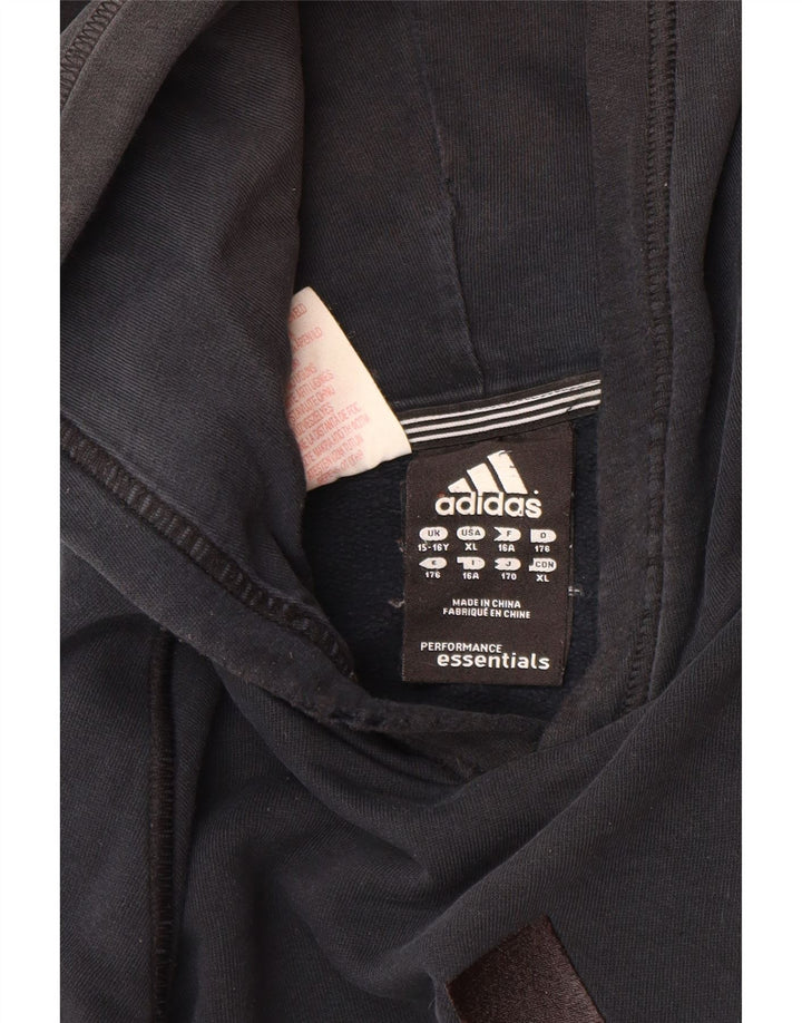 ADIDAS Pull à capuche graphique pour garçon 15-16 ans Noir