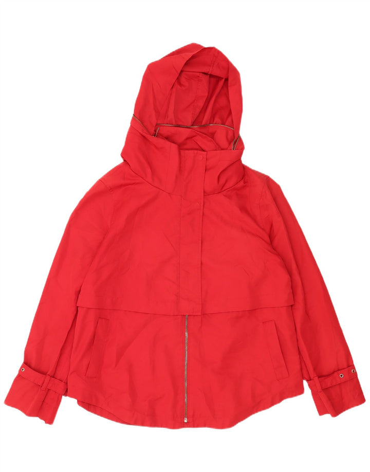Zara Womens Bomber Jacket UK 14 Medium Rouge Polyester