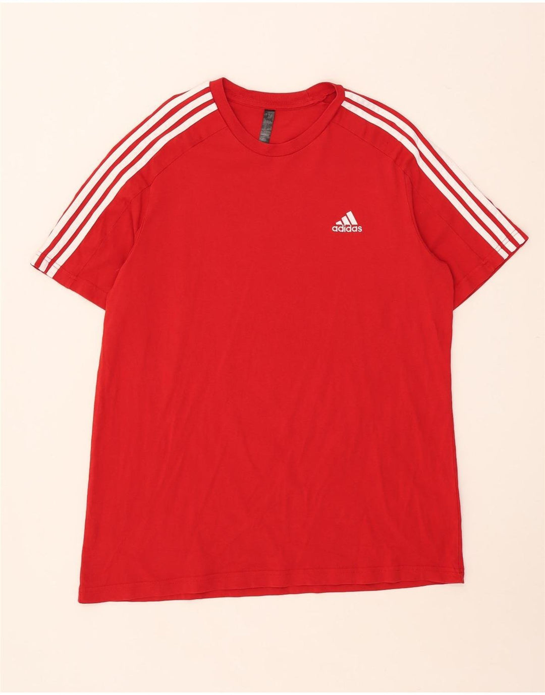 ADIDAS T-Shirt Homme Haut Large Rouge Coton