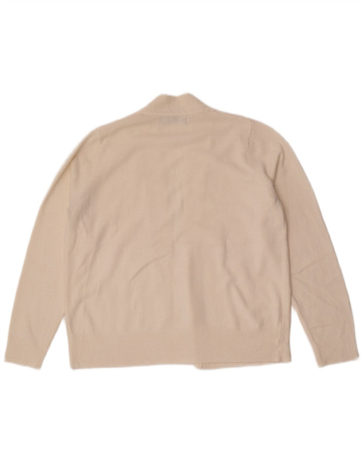 Marks & Spencer Pull cardigan ouvert pour femme UK 14 Blanc moyen