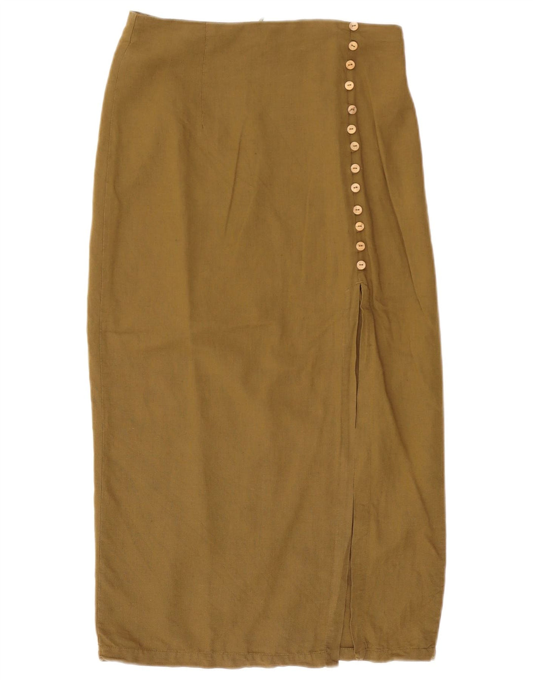 Zara Femme Jupe Midi Taille Haute Medium W28 Kaki