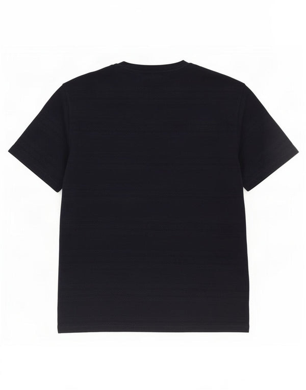 Reiss Homme T-Shirt Top Bleu Marine Moyen à Fines Rayures Coton