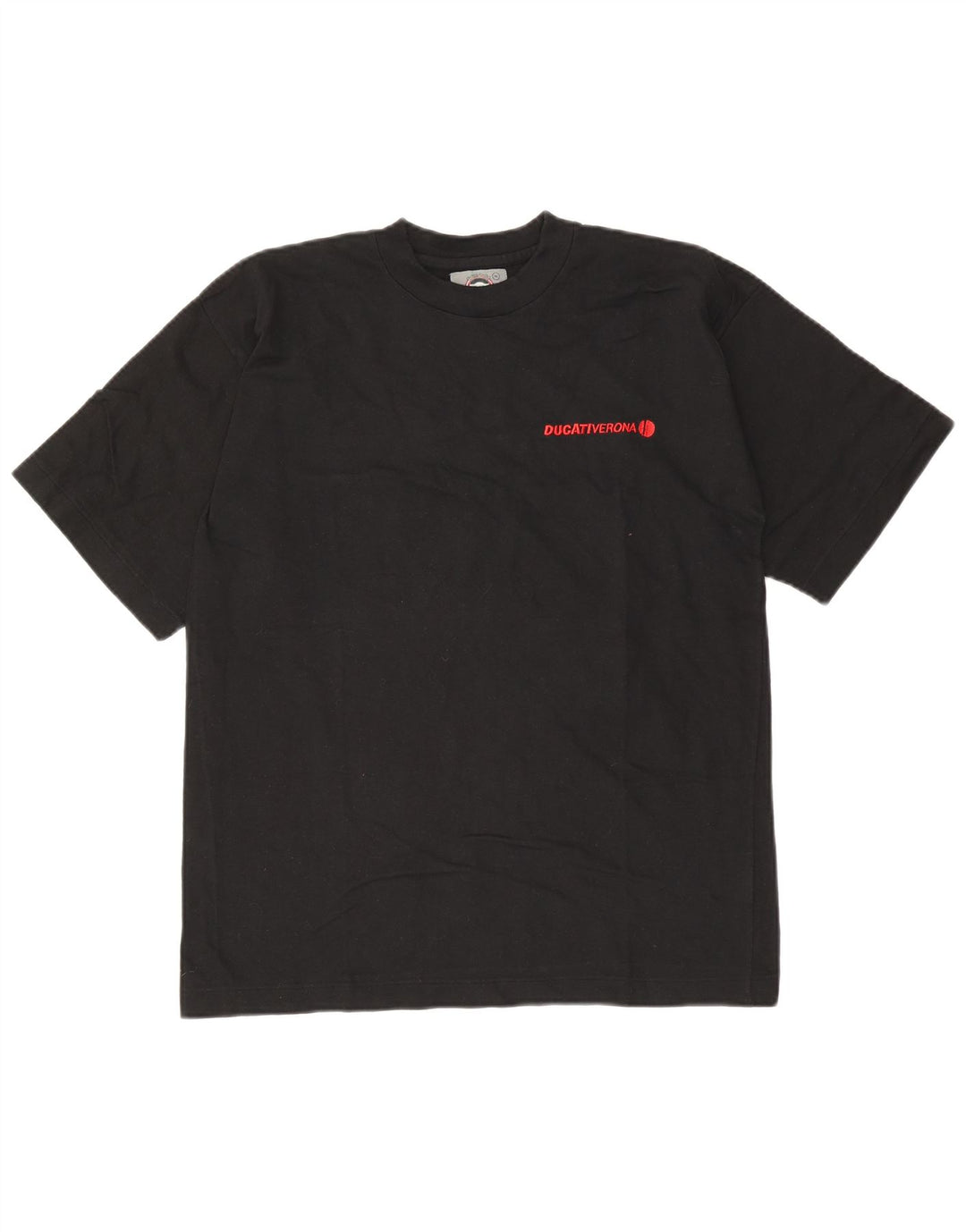 Ducati T-shirt graphique pour homme en coton noir moyen