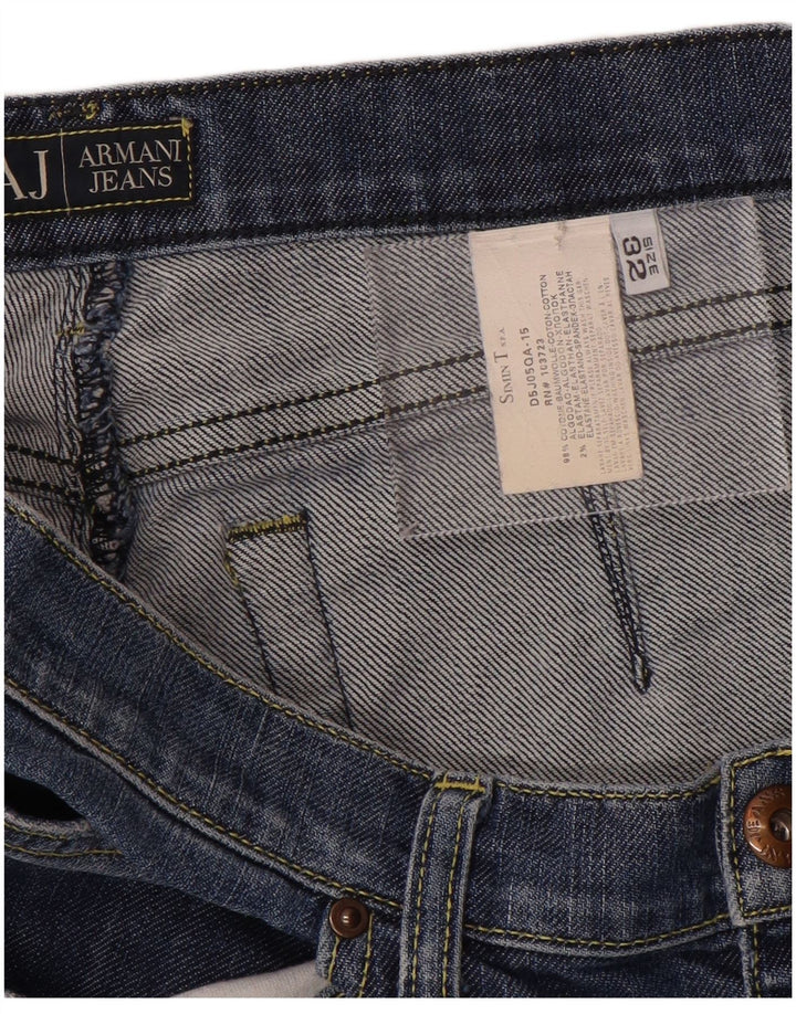 Armani Short en jean W32 en coton bleu moyen pour homme