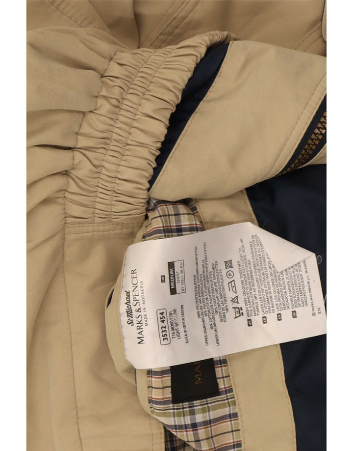 Marks & Spencer Veste bomber coupe ample pour homme UK 38 Beige moyen Polyester