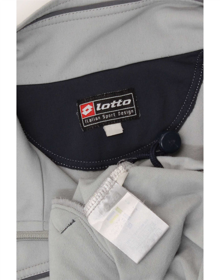 Lotto Veste de survêtement graphique pour homme UK 40/42 Large Gris Polyester