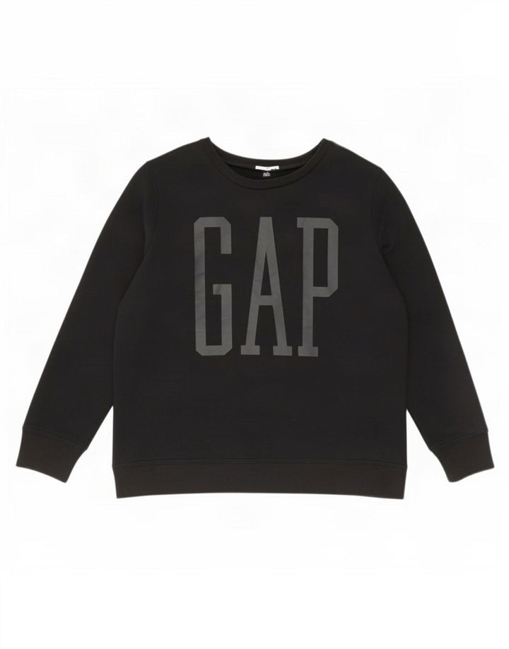 Gap Sweat-shirt graphique pour femme UK 14 en coton noir moyen