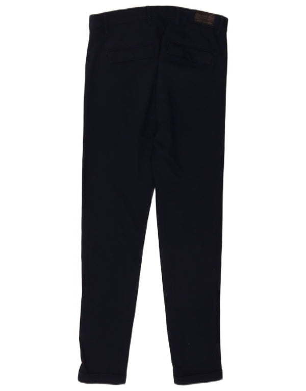 Zara Pantalon chino skinny pour homme EU 38 Small W30 L29 Bleu marine