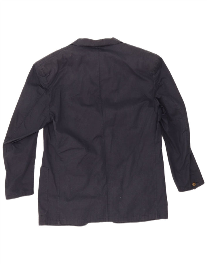 Reporter Veste Blazer 1 Bouton Homme IT 52 XL Bleu Marine Coton