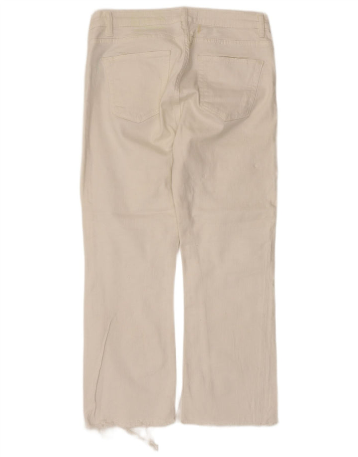 Jean court ZARA femme EU 40 Medium W30 L25 coton blanc