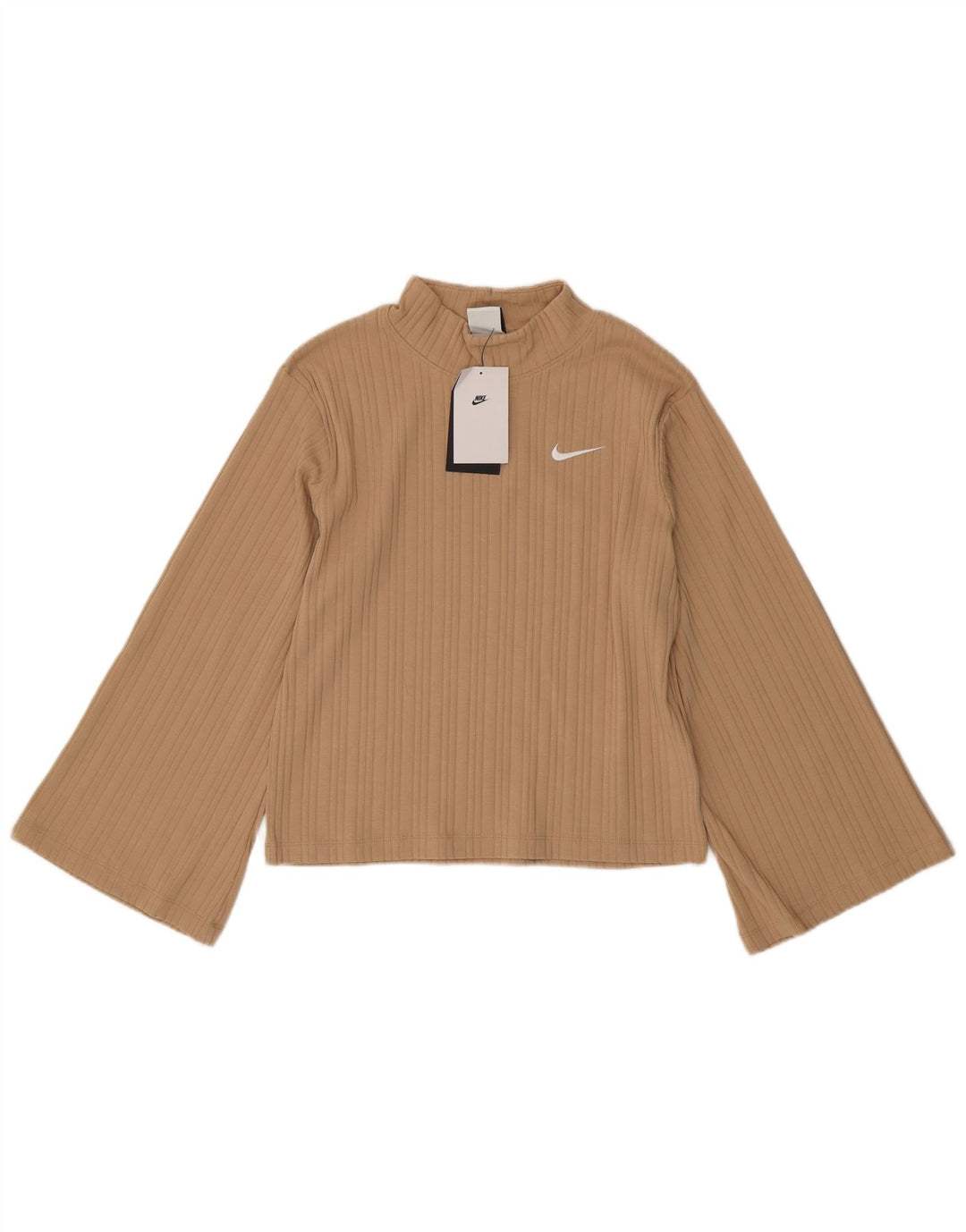 Nike Haut à manches longues pour femme UK 6 XS Beige Coton