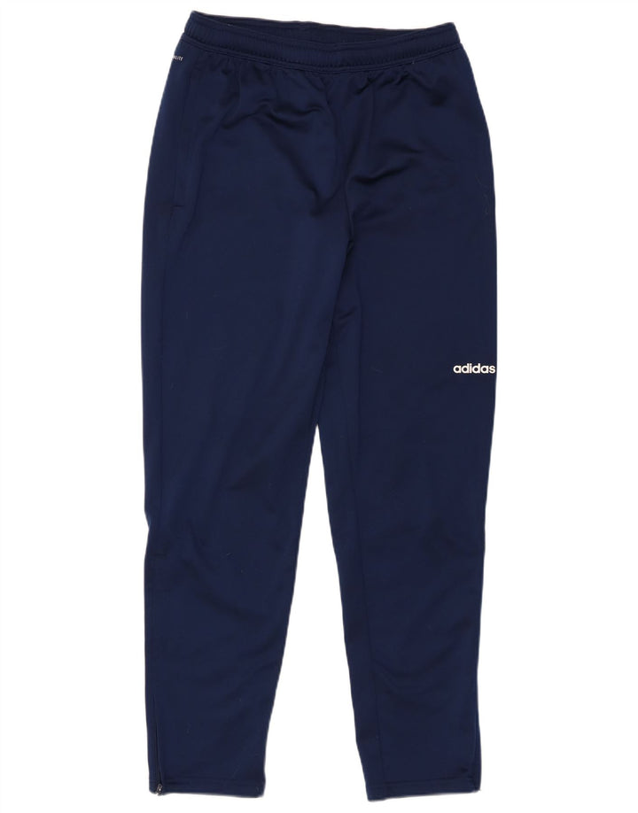 Pantalon de survêtement Adidas Garçon Climalite 13-14 ans Bleu Marine Polyester