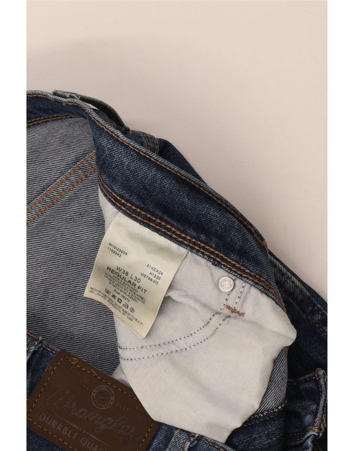 WRANGLER Jean droit coupe régulière homme W38 L30 bleu coton