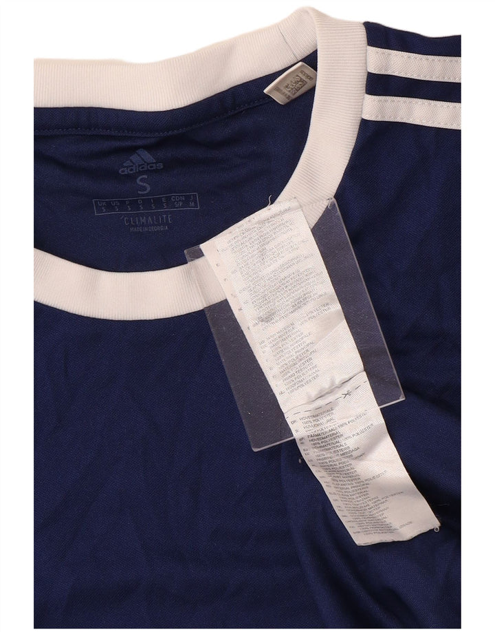ADIDAS Mens Climalite T-Shirt Top Small Navy Blue