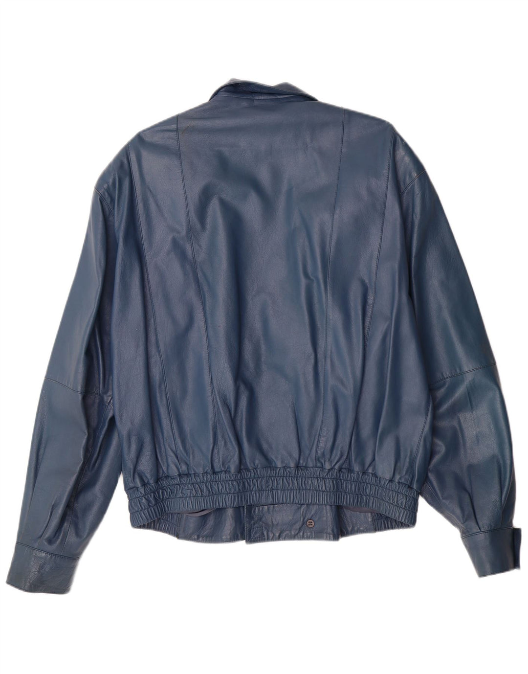 VINTAGE Veste en cuir militaire pour homme IT 52 XL Cuir bleu