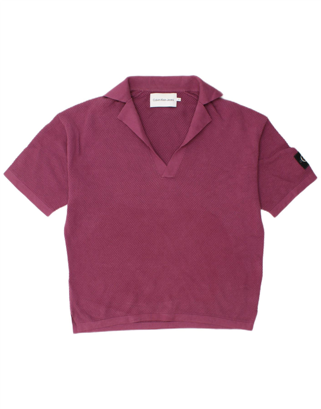 Calvin Klein Jeans Polo Homme Violet Moyen Coton