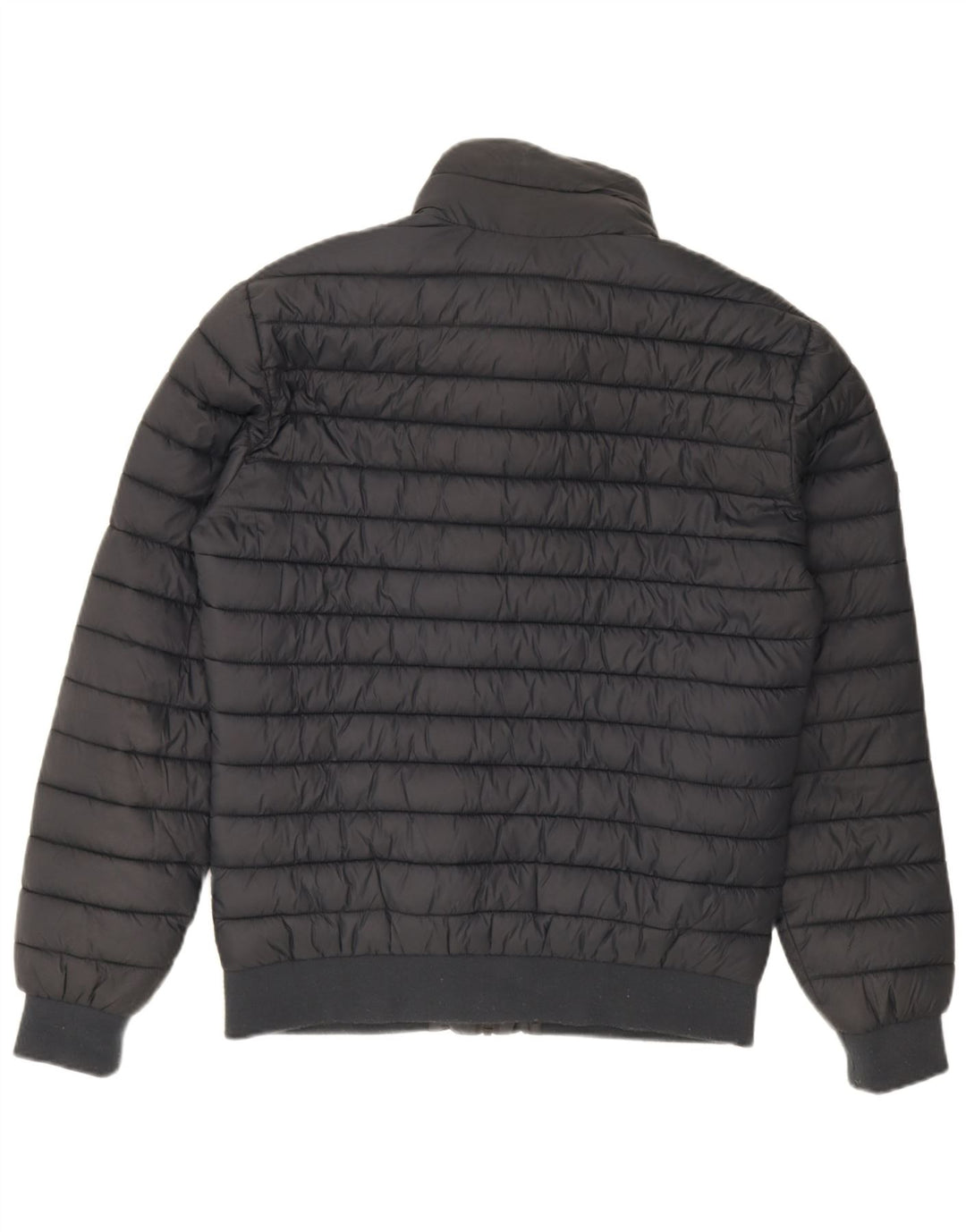 Superdry Veste matelassée pour hommes UK 40 Large Bleu Marine Nylon