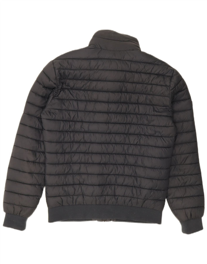 Superdry Veste matelassée pour hommes UK 40 Large Bleu Marine Nylon