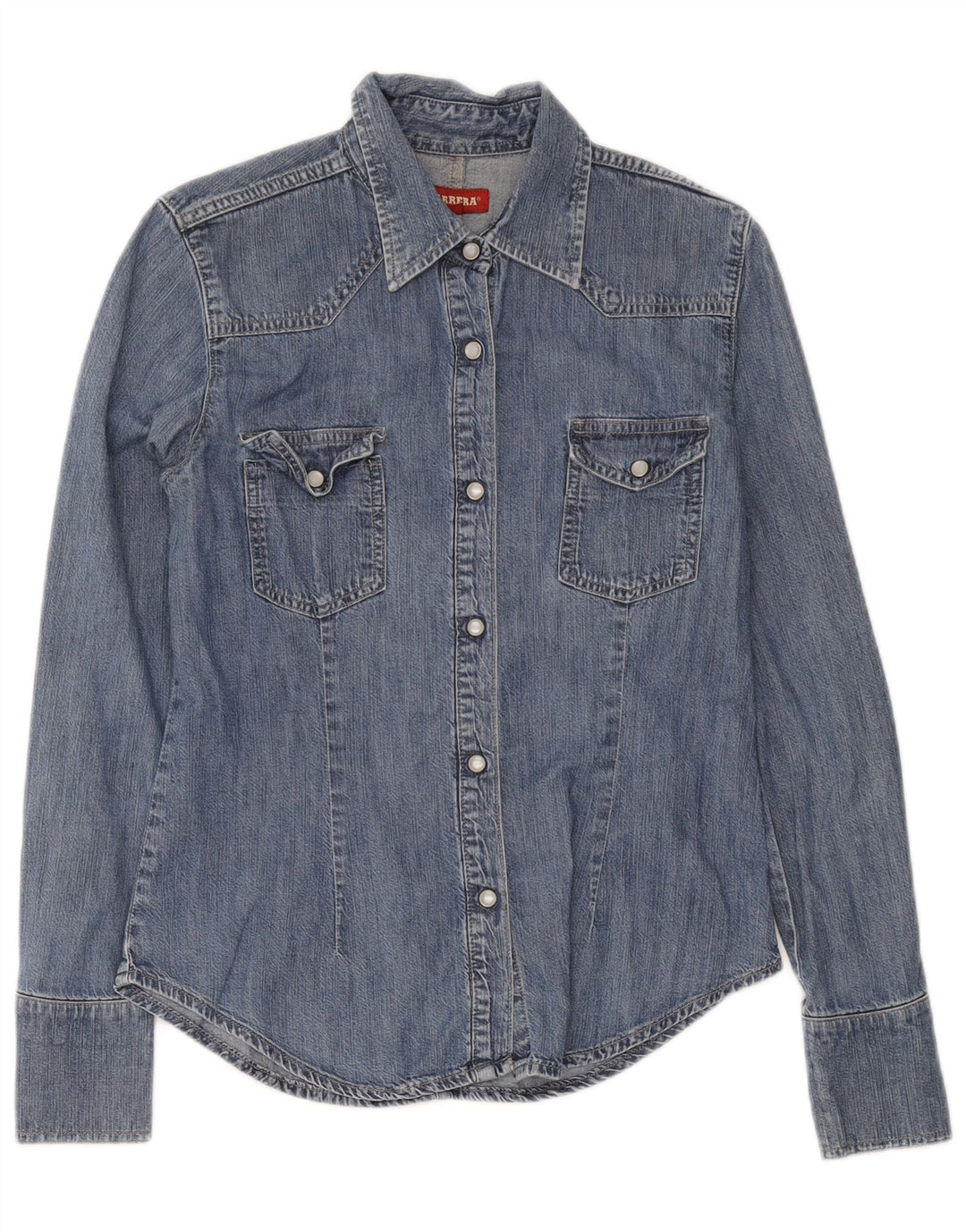 Carrera Chemise en jean pour femme UK 12 Bleu moyen Coton