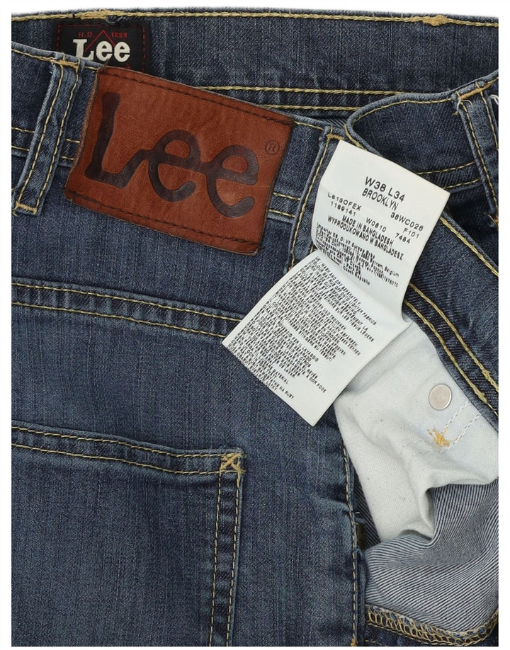 Lee Jean Droit Brooklyn W38 L31 Homme Bleu Coton