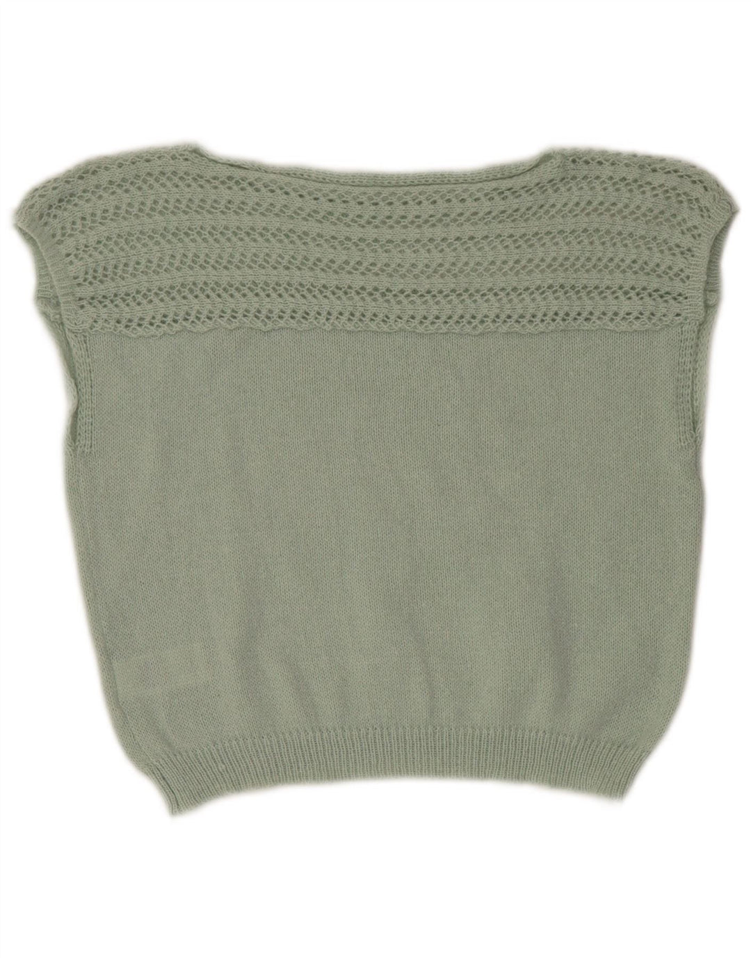 Shein Femme Crop Vest Débardeur UK 44 Vert Moyen Polyester