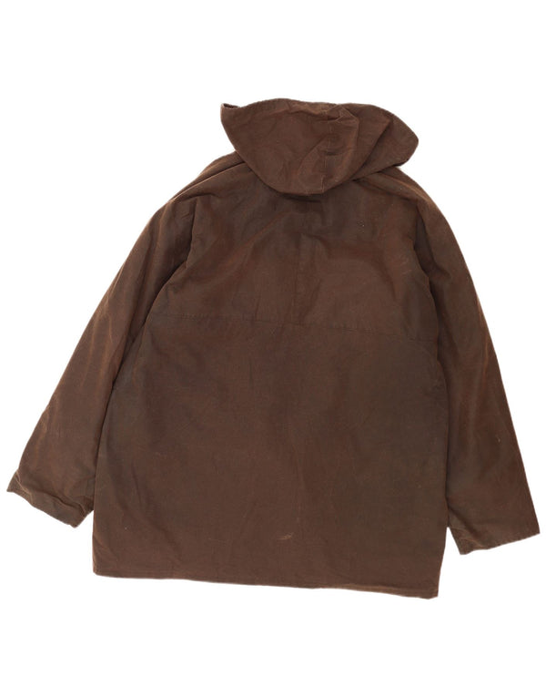 Game Technical Apparel Veste à capuche en coton ciré pour homme UK 44 2XL Marron