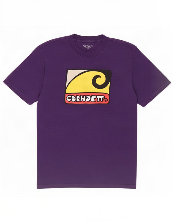 Carhartt T-shirt graphique homme en coton violet moyen