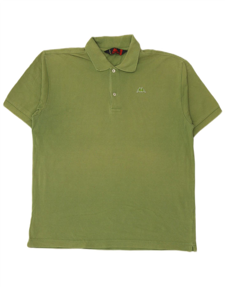 KAPPA Polo Homme Grand Vert Coton